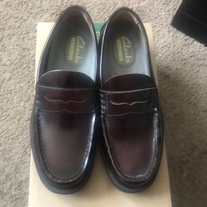 Men’s Clark Burgundy Loafers